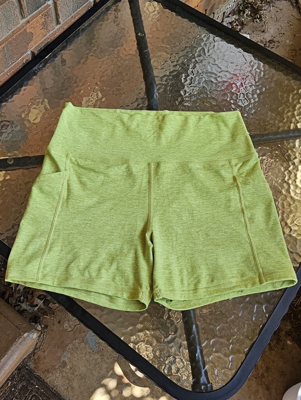 Offline by Aerie Lime Green Bike Shorts